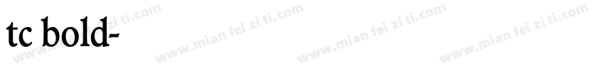 tc bold字体转换